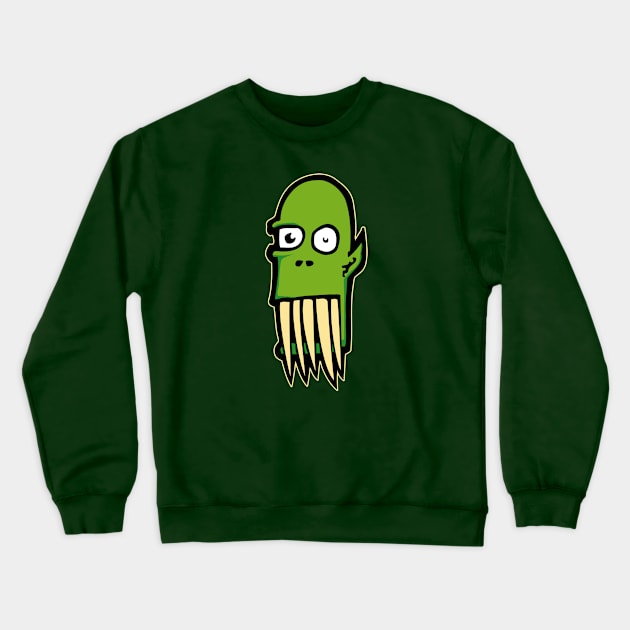 Fang Alien Color! Crewneck Sweatshirt by SideShowDesign